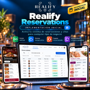 Sistema Realify Reservations plan mensual (Implementacion)