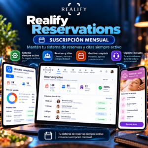 Suscripción Mensual Realify Reservations